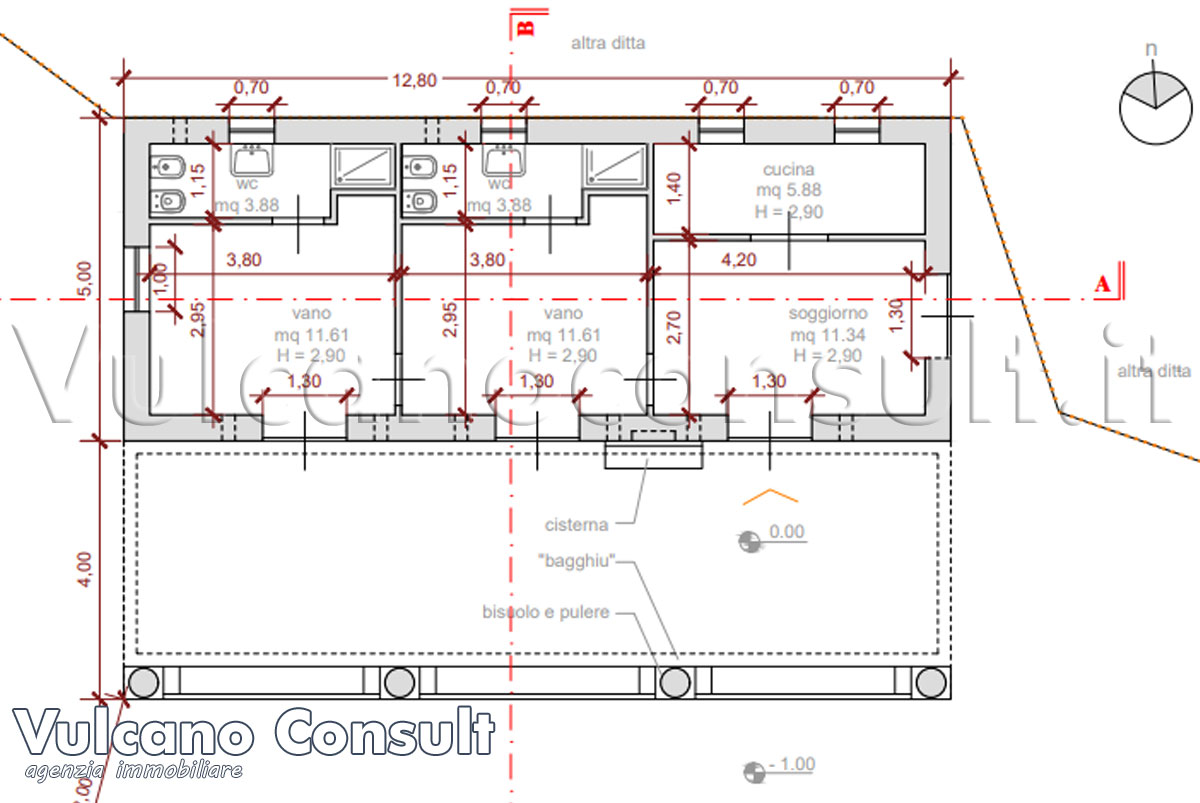 Rudere con progetto Filicudi