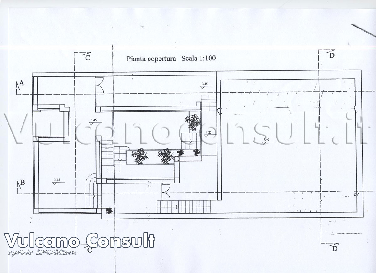 Planimetria piano copertura