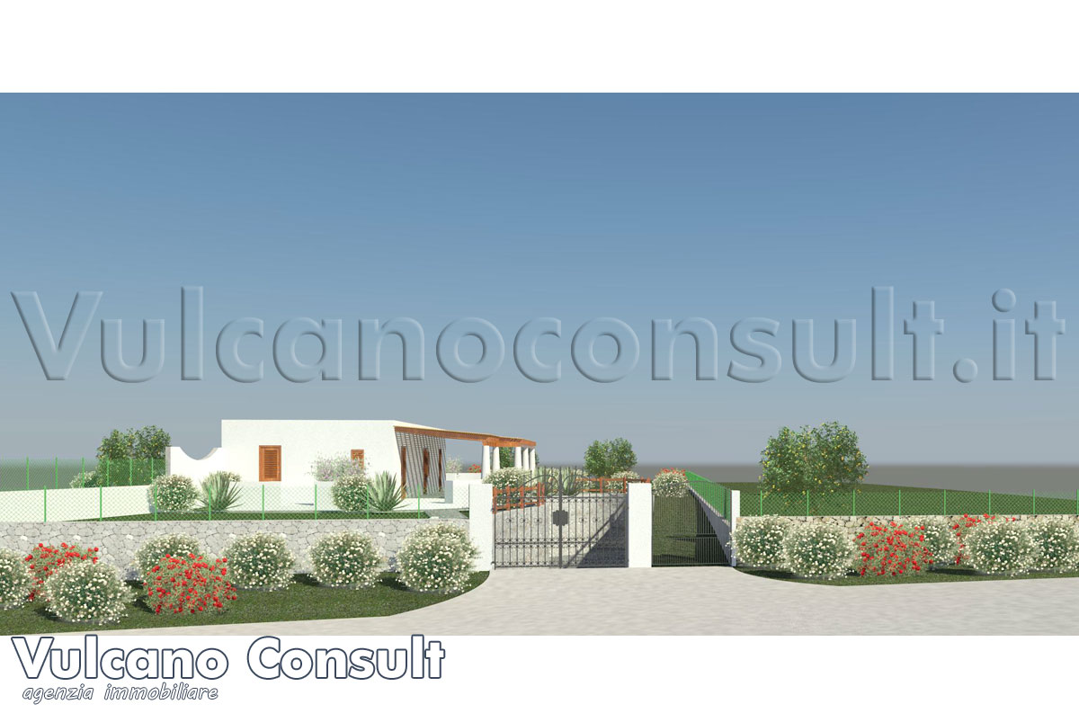 Vendesi terreno con progetto villetta Quattropani 