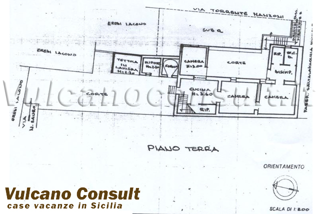 Vendesi fabbricato vista mare Acquacalda Lipari