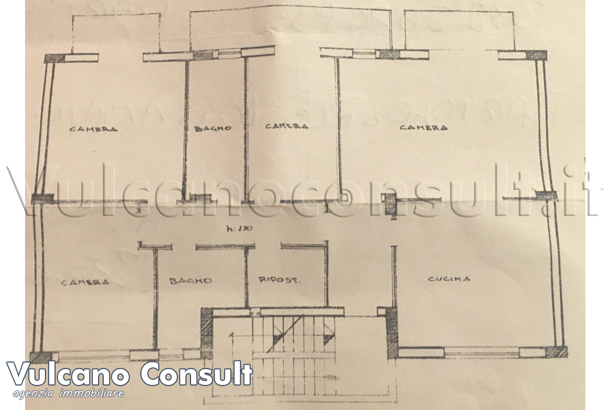 Planimetria primo piano Planimetria primo piano