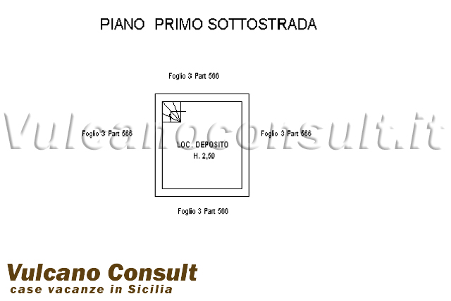 pianta piano sottostrada